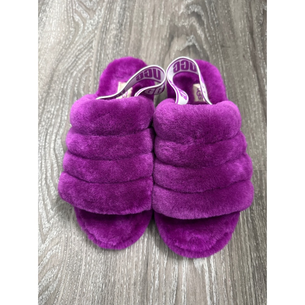 UGG Purple Fluff Yeah Slide Slippers